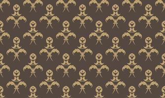 Damask Fleur de Lis pattern vector seamless background wallpaper Fleur de Lis pattern Scandinavian Digital texture Design for print printable fabric saree border.