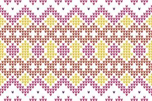 Vector illustration knit texture Texture of crocheted fabric.