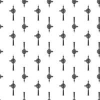 Manual drilling tool pattern seamless vector