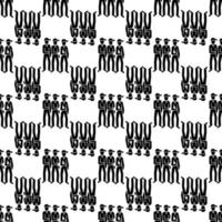 Brotherhood people pattern seamless vector