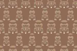 motivo ikat impresión batik textil patrón sin costuras diseño vectorial digital para impresión saree kurti borde de tela símbolos de pincel muestras ropa de fiesta vector