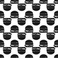 Tasty burger pattern seamless vector