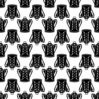 Retro backpack pattern seamless vector