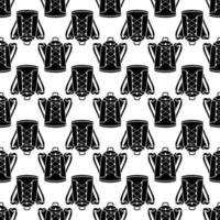 Retro backpack pattern seamless vector