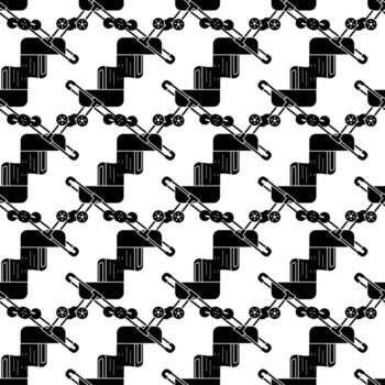 Plastic pram pattern seamless vector