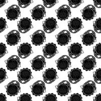 Top view american burger pattern seamless vector