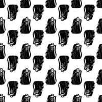 Backpack pattern seamless vector