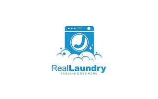 J logo LAUNDRY for branding company. letter template vector illustration for your brand.