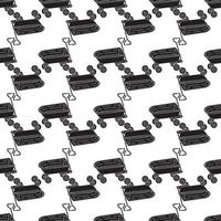 Toy wheelbarrow pattern seamless vector
