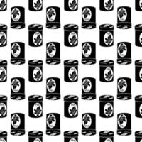 Tea tin pattern seamless vector