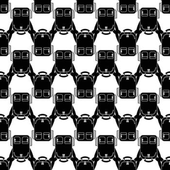 Hiking backpack pattern seamless vector