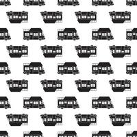 Vacation motorhome pattern seamless vector