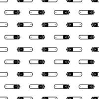 Electronic cigarette battery pattern seamless vector