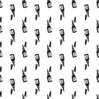 Vape liquid bottle pattern seamless vector