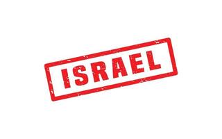 ISRAEL stamp rubber with grunge style on white background vector