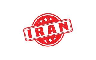 IRAN stamp rubber with grunge style on white background vector
