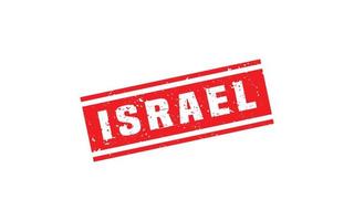 ISRAEL stamp rubber with grunge style on white background vector