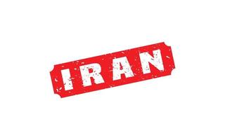 IRAN stamp rubber with grunge style on white background vector