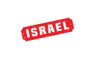 ISRAEL stamp rubber with grunge style on white background vector