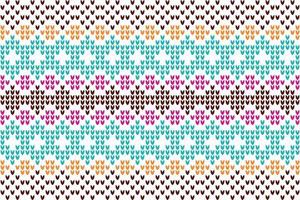knit texture Texture of crocheted fabric. vector