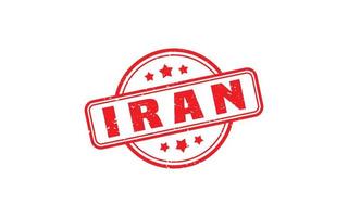 IRAN stamp rubber with grunge style on white background vector