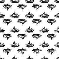 Tourist campfire pattern seamless vector