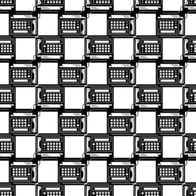 Fax prints pattern seamless vector