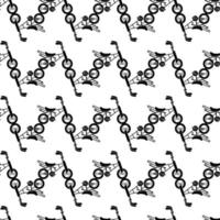 Bicycle pattern seamless vector