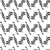 Bicycle pattern seamless vector