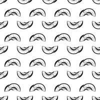 Peach slice pattern seamless vector