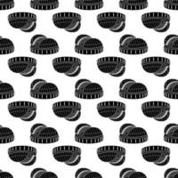 Stadium with sliding dome pattern seamless vector