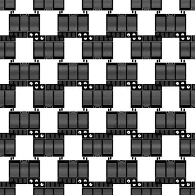 Window air conditioner pattern seamless vector