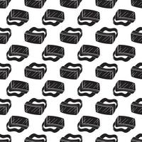 Vr glasses pattern seamless vector