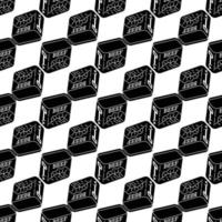 Beef tin can pattern seamless vector