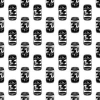 Olive tin can pattern seamless vector