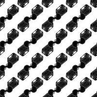 Open fish can pattern seamless vector
