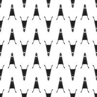 Front side wheelbarrow pattern seamless vector