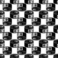 Tuna tin pattern seamless vector