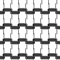 Magnetic metal spring pattern seamless vector