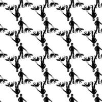 Blind man with dog pattern seamless vector