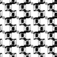 3d printer prints pattern seamless vector