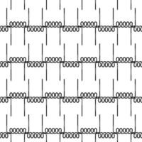 Metal spring pattern seamless vector