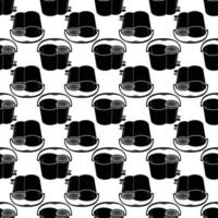Mop bucket pattern seamless vector