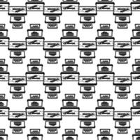 Stack of lunch box pattern seamless vector