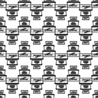 Stack of lunch box pattern seamless vector