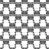 Retro typewriter pattern seamless vector