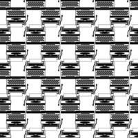 Antique typewriter pattern seamless vector