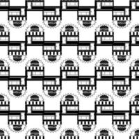 Burger street shop pattern seamless vector