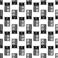 Vending coffee machine pattern seamless vector