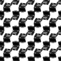 Case typewriter pattern seamless vector